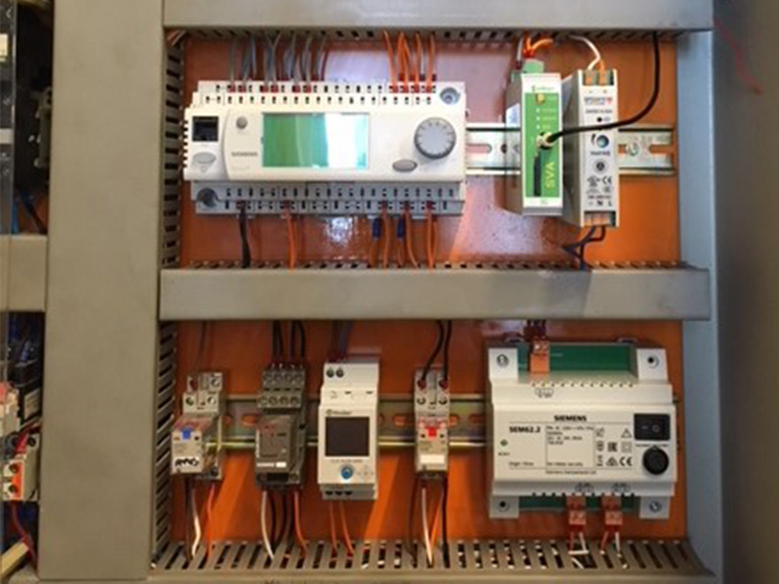 SVA-3G in meterkast voor alarmering ketelhuizen